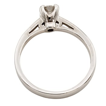 Platinum Diamond 0.33ct Ring size M